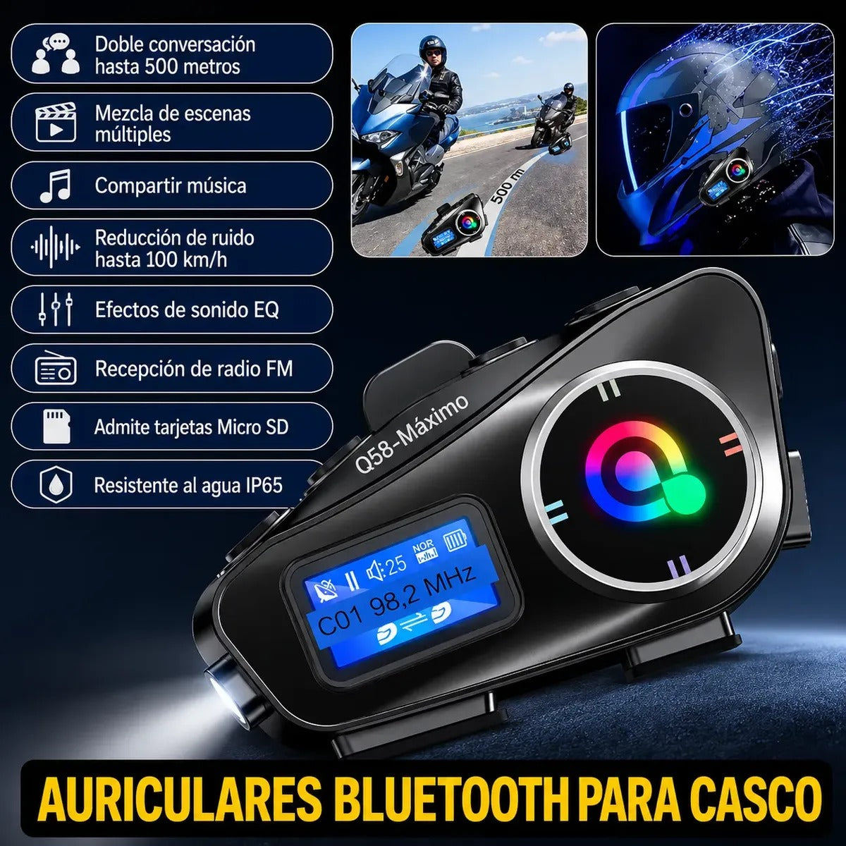 C027 Intercomunicadores BikerLink Pro